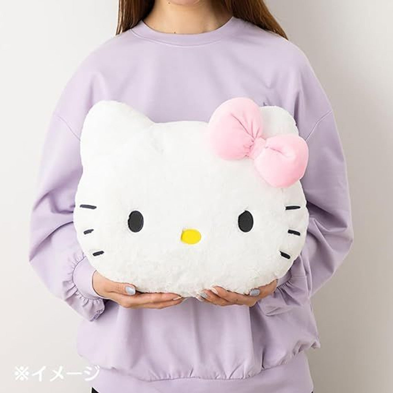 SANRIO | Pom Pom Purin Pompompurin Face-shaped Cushion 53×10×30cm