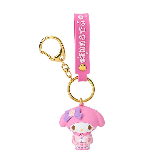 Sanrio | My Melody Mascot Keycharm / Keychain 3.3 X 7.7 8.1Cm (Kimono)