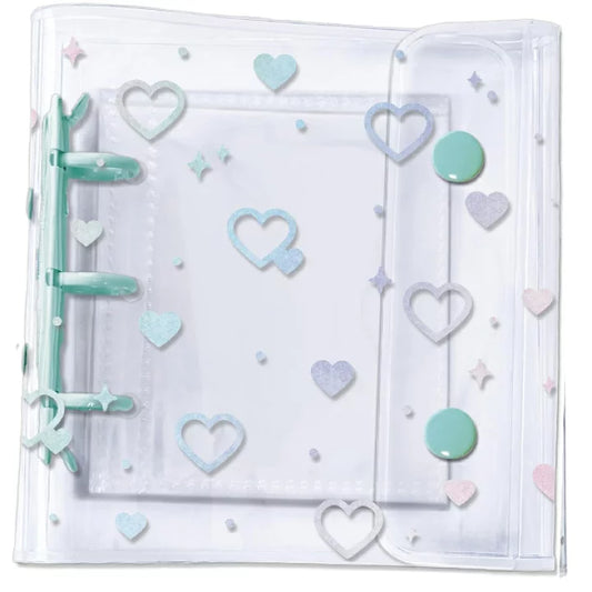 Daisy Glitter Sticker Binder Book Diary Sticker Exchange 130x120x20mm (Green)