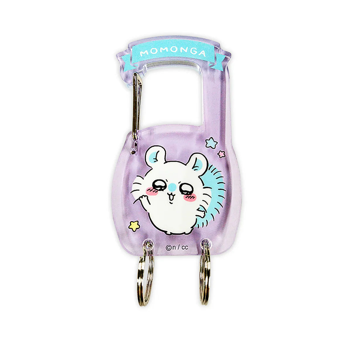 CHIIKAWA | Carabiner Key Ring Keychain 95×45×5mm (Momonga)