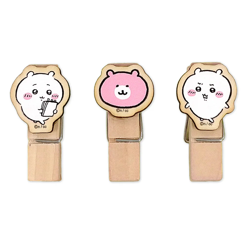CHIIKAWA | Wooden Clip Set 45×25×14mm (Chiikawa)