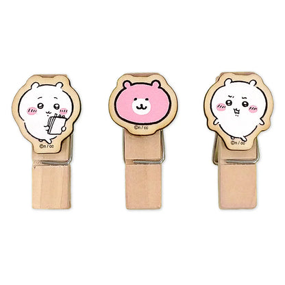 CHIIKAWA | Wooden Clip Set 45×25×14mm (Chiikawa)