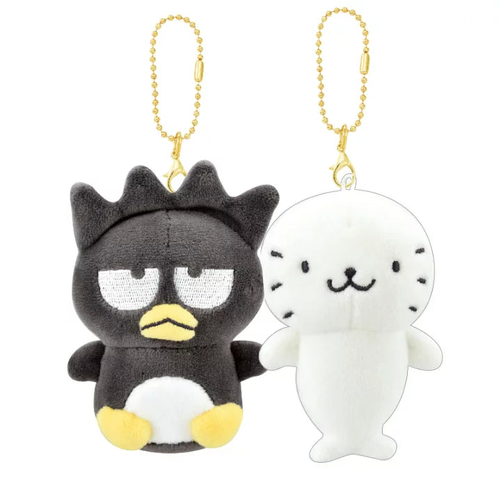 SANRIO | Nico Nui Keychain Plush Mascot 14.5 x 9.5 x 6 cm (Badtz-Maru & Good Hana-Maru)