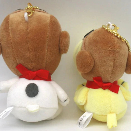 PEANUTS | Snoopy & Woodstock Plush Keychain Mascot Holder Set H180×W130×D70mm & H180×W130×D70mm