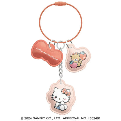 Sanrio | 3-Row Keychain/Key Ring/Key Holder Hello Kitty H140×W80×D15Mm
