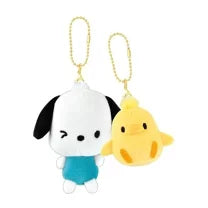 SANRIO | Friends Series Nico Nui Keychain Plush Mascot H160×W155×D65mm (Pochacco & Piyo)