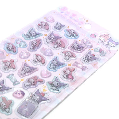 SANRIO | Pop Seal Hologram 3D Sticker 200×95×7mm (Kuromi & My Melody)