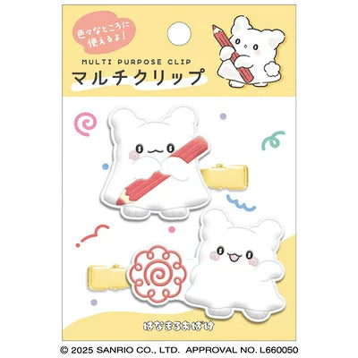 SANRIO | Hanamaruobake Rubber Hair Clip Set 40×50mm (Happy)