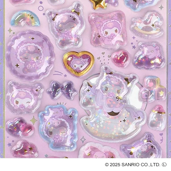 SANRIO | Kuromi Pop Seal Hologram 3D Sticker 200×95×7mm (Baby)