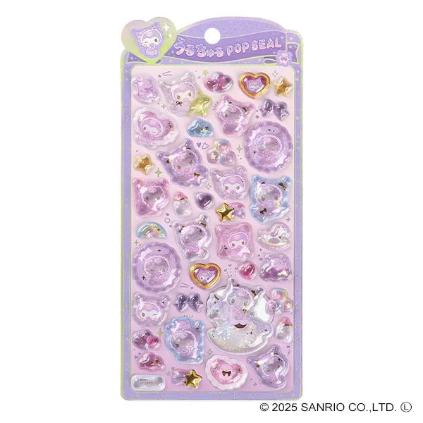 SANRIO | Kuromi Pop Seal Hologram 3D Sticker 200×95×7mm (Baby)