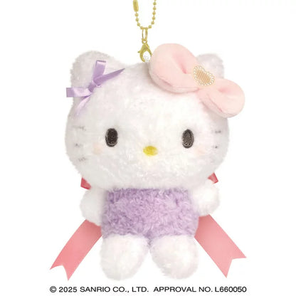 SANRIO | Hello Kitty Plush Keychain Mascot Holder Bag Charm 230×140×90mm (Runrun Ribbon)