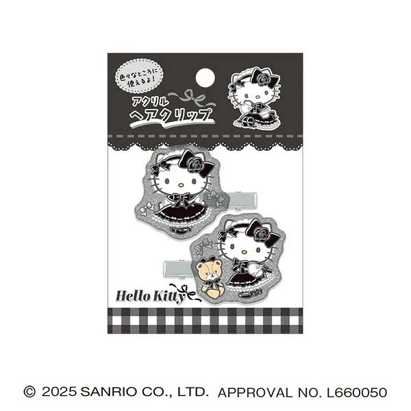 SANRIO | Hello Kitty Lolita Acrylic Hair Clip 115x80mm (Black)