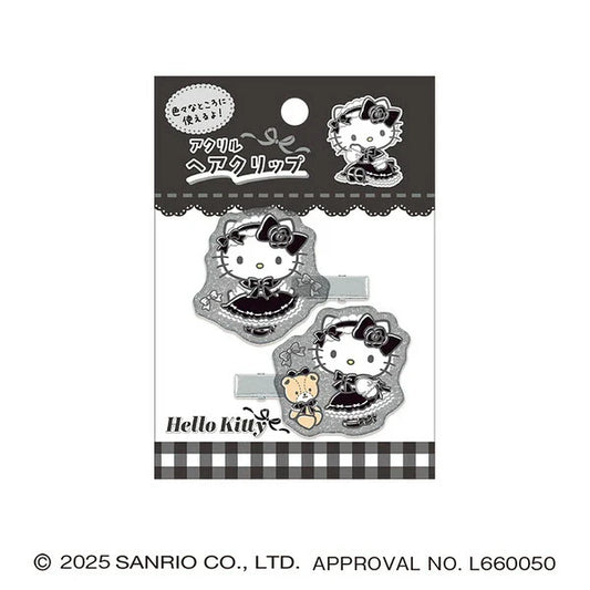 SANRIO | Hello Kitty Lolita Acrylic Hair Clip 115x80mm (Black)