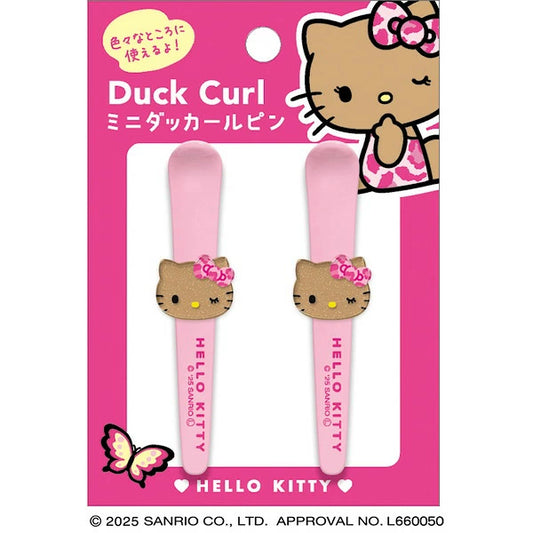 SANRIO | Hello Kitty Mini Duck Curl Hair Clip Set 76×10×15m (Pink)