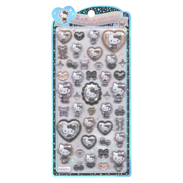 CRUX | SANRIO UruChuru Pop Seal Pop Sticker 165×80×2mm (Hello Kitty Black Ribbon)