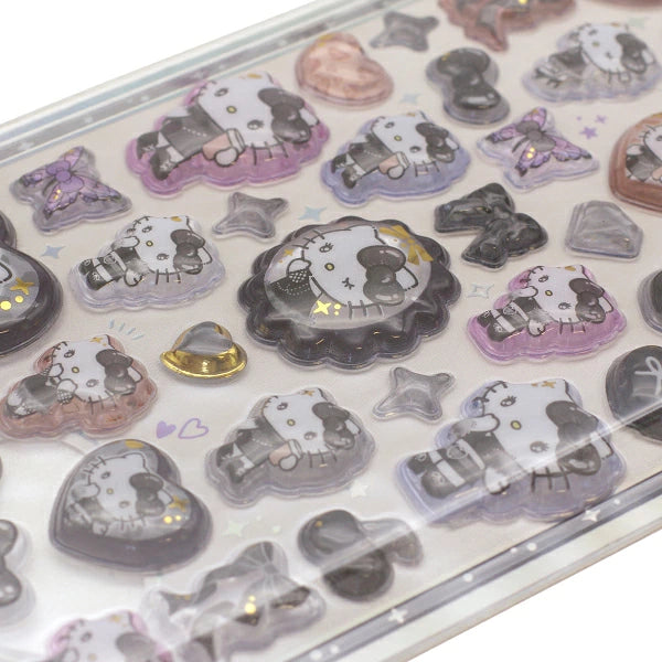 CRUX | SANRIO UruChuru Pop Seal Pop Sticker 165×80×2mm (Hello Kitty Black Ribbon)