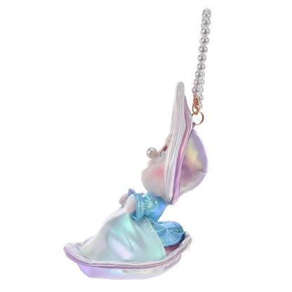 DISNEY | Alice Granny Oyster Plush Keychain with Pearl Chain 18 x 11.5 x 10.5cm (Aurora Young Oyster)