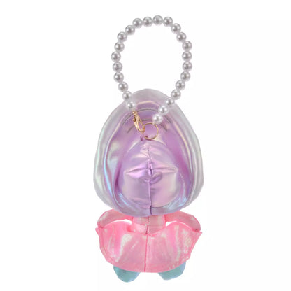 DISNEY | Good Mood Young Oyster Plush Keychain with Pearl Chain 14 x 7.5 x 4.5cm (Aurora Young Oyster)