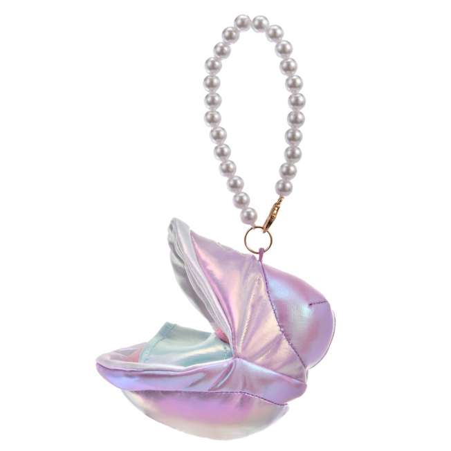 DISNEY | Sleepy Young Oyster Plush Keychain with Pearl Chain 10.5 x 6.5 x 7.5cm (Aurora Young Oyster)
