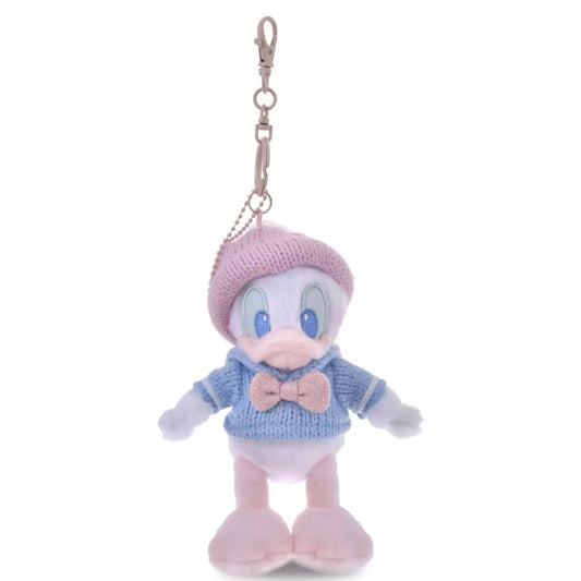 DISNEY | Tokyo Disney Store Donald Duck Plush Keychain Bag Charm Mascot 175×135x95mm (Winter Shiny Color)