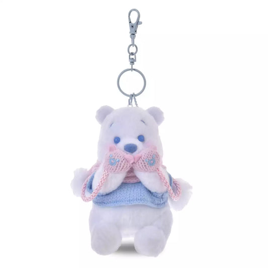 DISNEY | Tokyo Disney Store Winnie the Pooh Plush Keychain Bag Charm Mascot 140×130×80mm (Winter Shiny Color)