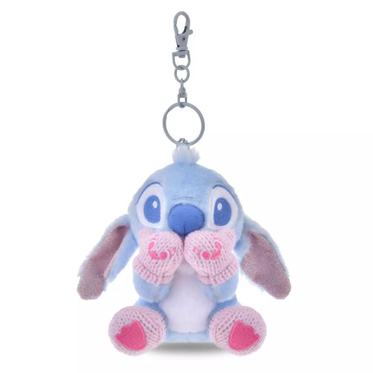 DISNEY | Tokyo Disney Store Stitch Plush Keychain Bag Charm Mascot 140×130×80mm (Winter Shiny Color)