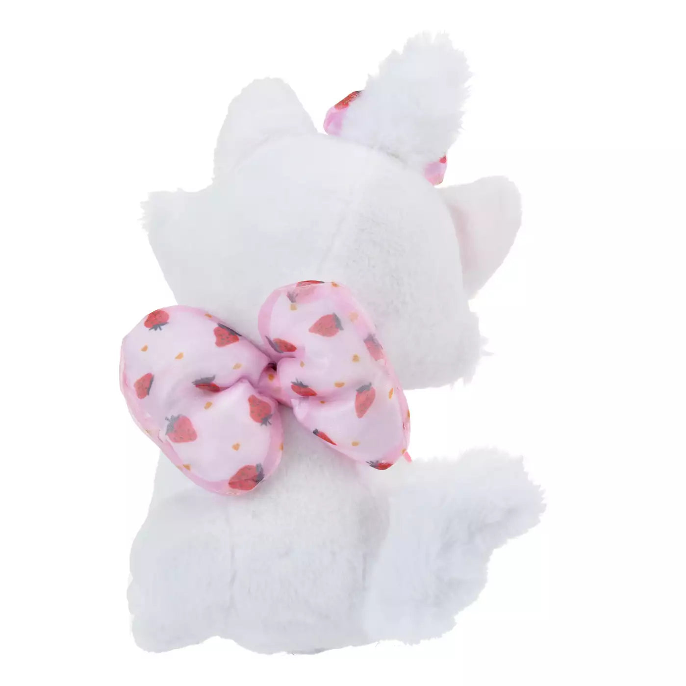 Disney | Japan Ichigo Strawberry Marie Cat Plush Doll Approx.27Cm 东京迪士尼 玛丽猫 毛绒玩偶公仔（草莓限定）