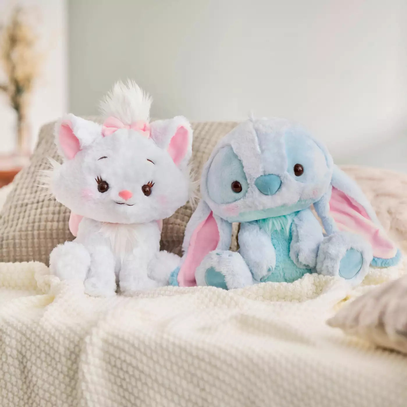 Disney | Stitch Stuffed Toy Plush 29×27×23Cm (Kusumi Pastel) 东京迪士尼 史迪仔/史迪奇 毛绒玩偶/公仔