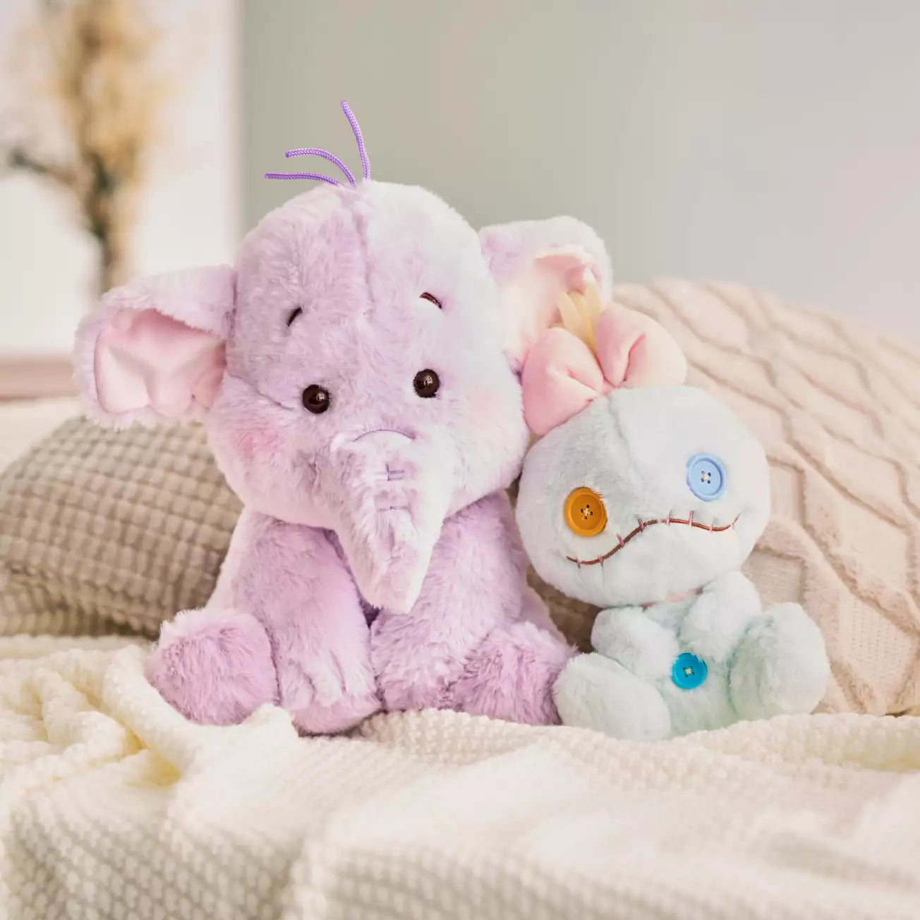 Disney | Lumpy Stuffed Toy Plush 30×30×27Cm (Kusumi Pastel) 东京迪士尼 嘟嘟 毛绒玩偶/公仔