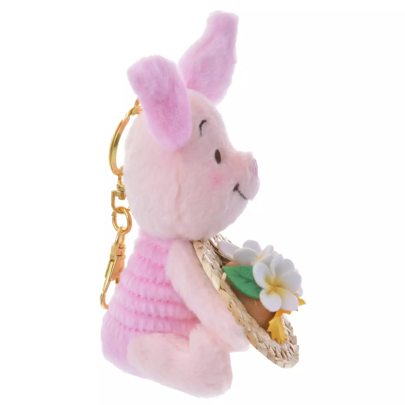 Disney | Tokyodisneystore Winnie The Pooh Piglet Plush Keychain 14×9×8Cm (Straw Hat)