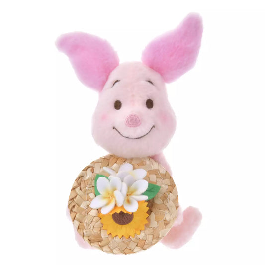 Disney | Tokyodisneystore Winnie The Pooh Piglet Plush Keychain 14×9×8Cm (Straw Hat)