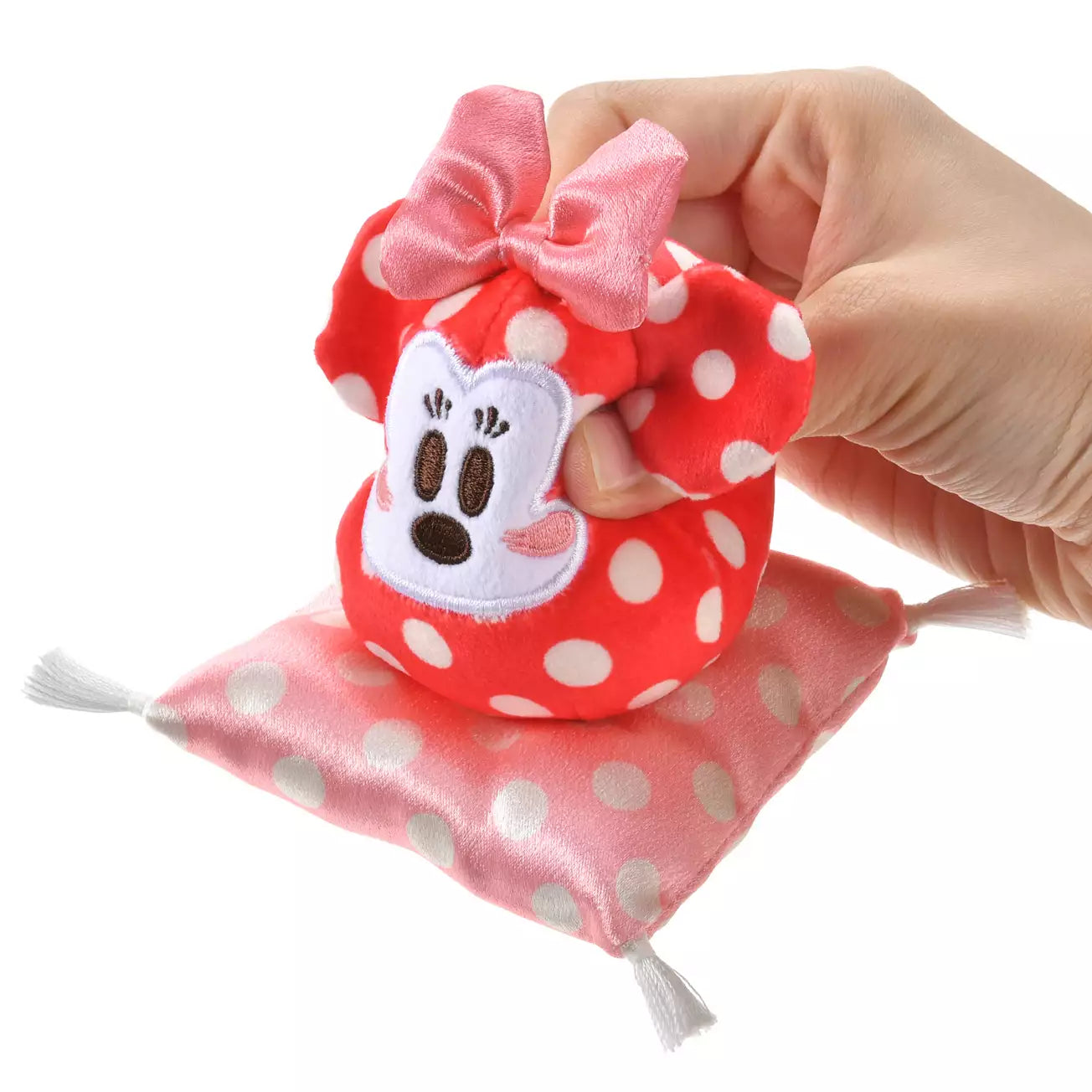 Disney | Tokyodisneystore Mickey & Minnie Mouse Plush Doll H9.5×W9×D9Cm (New Year 2025 - Daruma)
