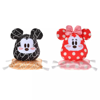 Disney | Tokyodisneystore Mickey & Minnie Mouse Plush Doll H9.5×W9×D9Cm (New Year 2025 - Daruma)