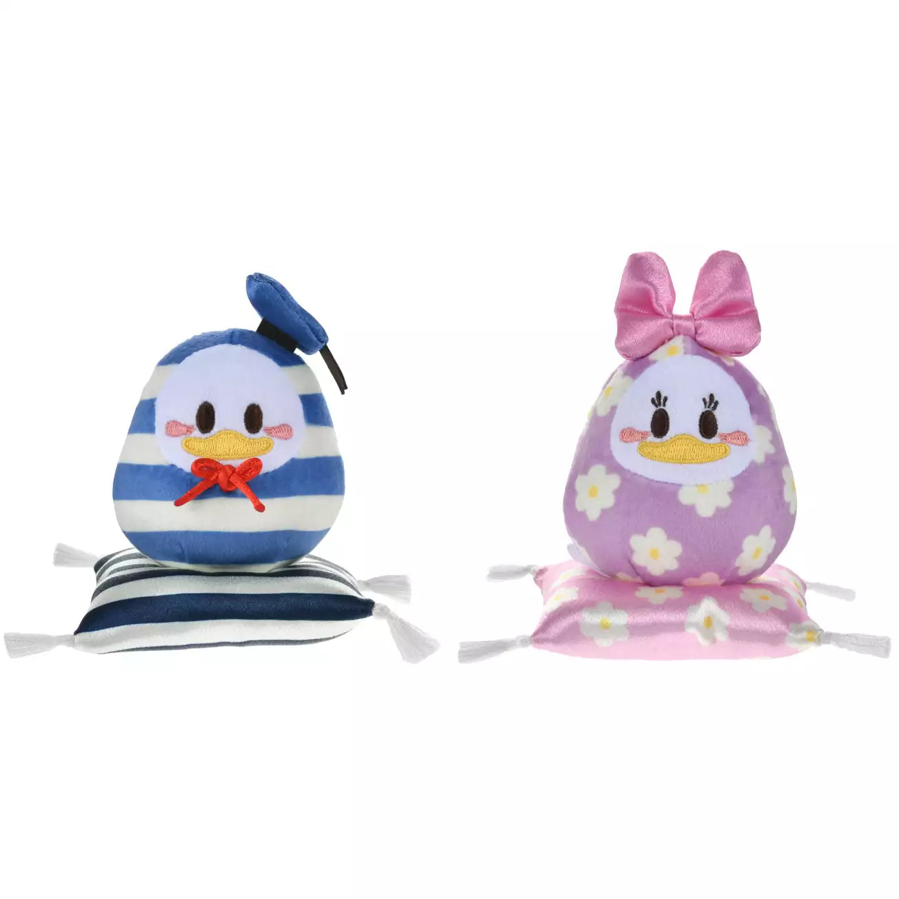 Disney | Tokyodisneystore Donald & Daisy Duck Plush Doll H9.5×W9×D9Cm (New Year 2025 - Daruma)