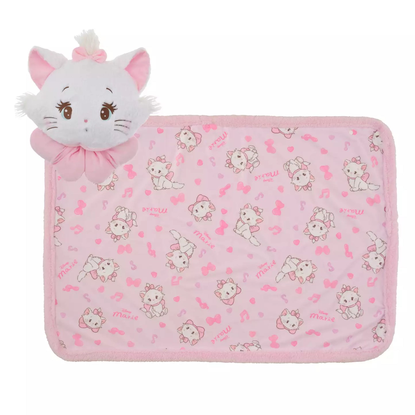 Disney | Marie Cat The Aristocats Blanket With Case 37×37×13Cm / 70×100Cm (Illustrated By Mikko)