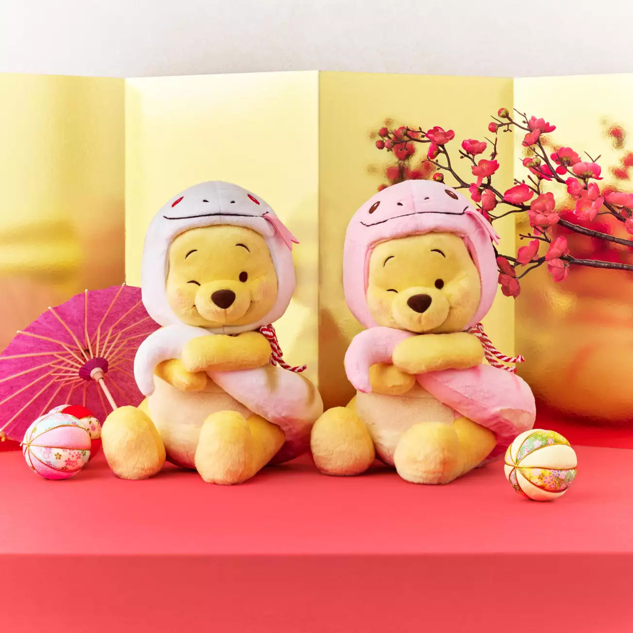 Disney | Tokyodisneystore Pink Winnie The Pooh Plush Toy M 36 X 26 Cm (New Year 2025 Zodiac Lucky