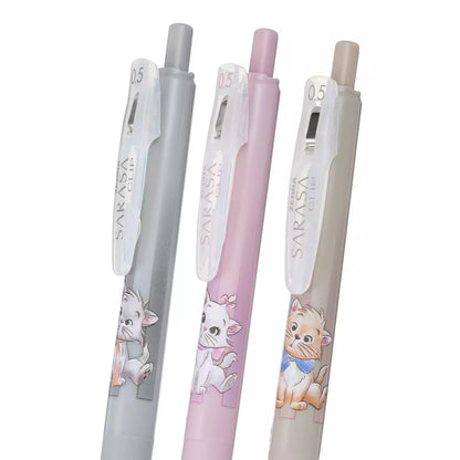 DISNEY | Aristocats Sarasa Clip Gel Pen Set Marie Berlioz Toulouse Cat Black (DISNEY CAT DAY 2025)