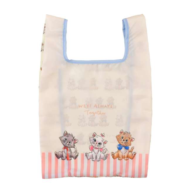 DISNEY | Aristocats Flodable Eco Bag Plush Keychain Marie Berlioz Toulouse H33×W30.5×D0.5cm (DISNEY CAT DAY 2025)
