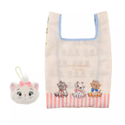 DISNEY | Aristocats Flodable Eco Bag Plush Keychain Marie Berlioz Toulouse H33×W30.5×D0.5cm (DISNEY CAT DAY 2025)