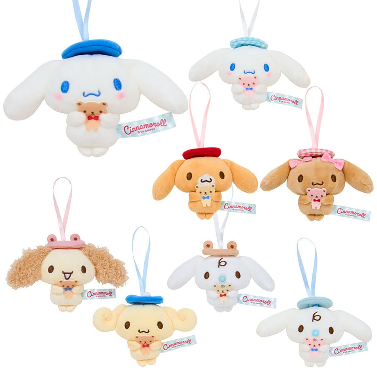 SANRIO | Cinnamoroll Secret Mascot Plush Keychain Blind Box 118 x 81 x 47mm (With Bear) (order 8 for complete box)