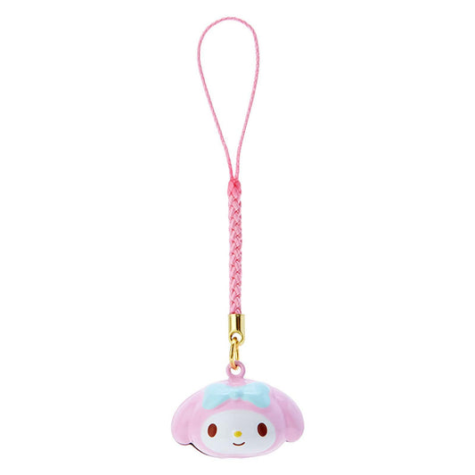 Sanrio | Face Shaped Bell Netsuke Charm Strap Brass My Melody 5.3 X 4.7 2.6Cm