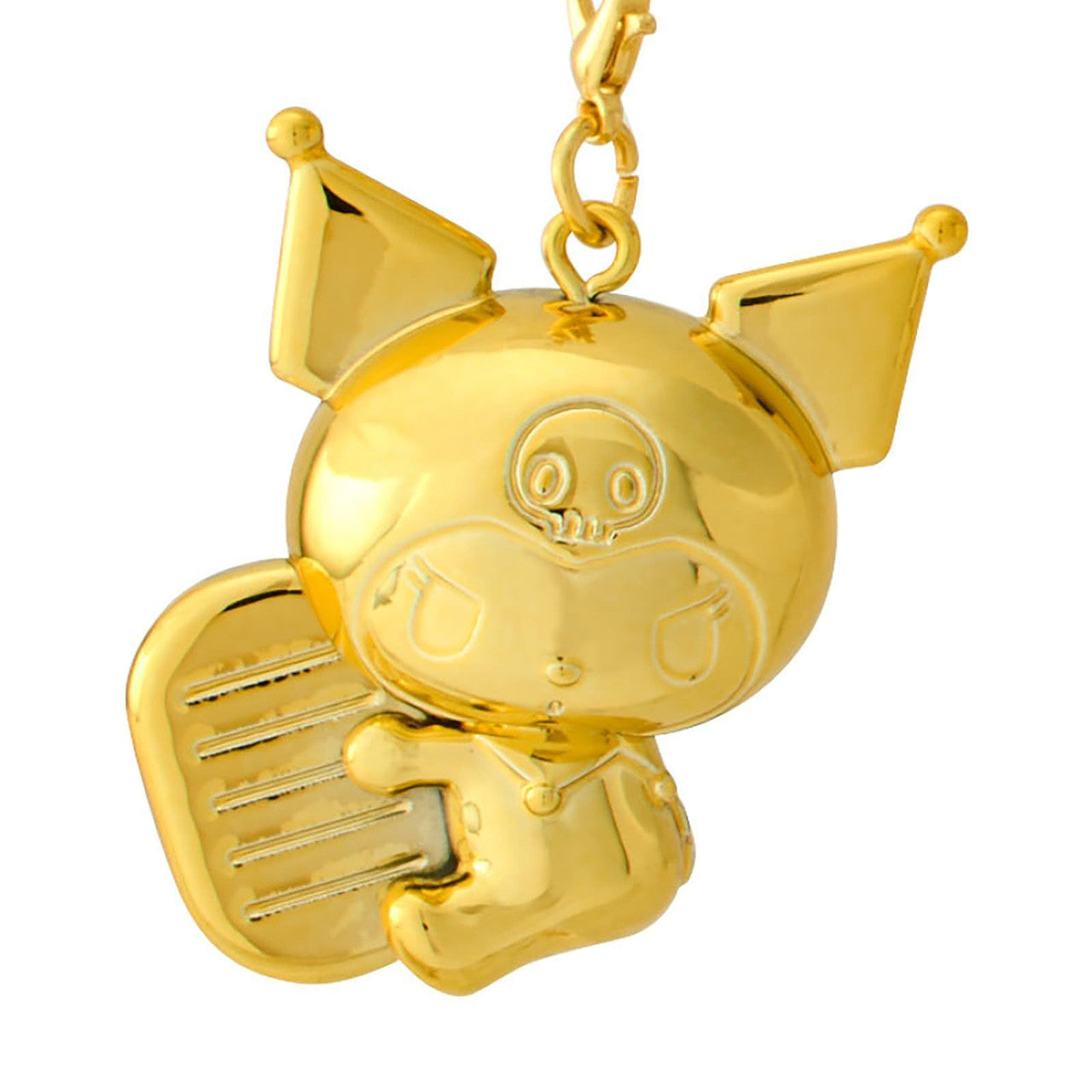 Sanrio | Kuromi Netsuke Gold Color Charm W2.8×D2.6×H4.4Cm (Zodiac Fortune 2024 - Snake)