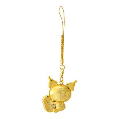 Sanrio | Kuromi Netsuke Gold Color Charm W2.8×D2.6×H4.4Cm (Zodiac Fortune 2024 - Snake)