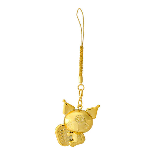 Sanrio | Kuromi Netsuke Gold Color Charm W2.8×D2.6×H4.4Cm (Zodiac Fortune 2024 - Snake)