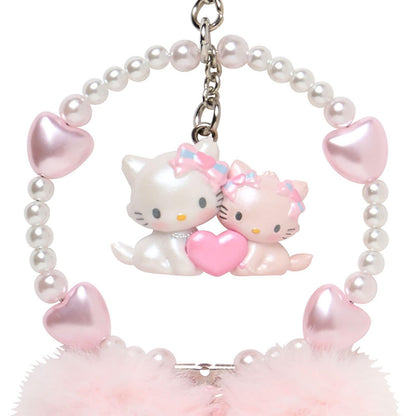 Sanrio | Charmmy Kitty Strap Phone Charm 5.3×2×17Cm (Heisei-Born Character Fluffy Heart)