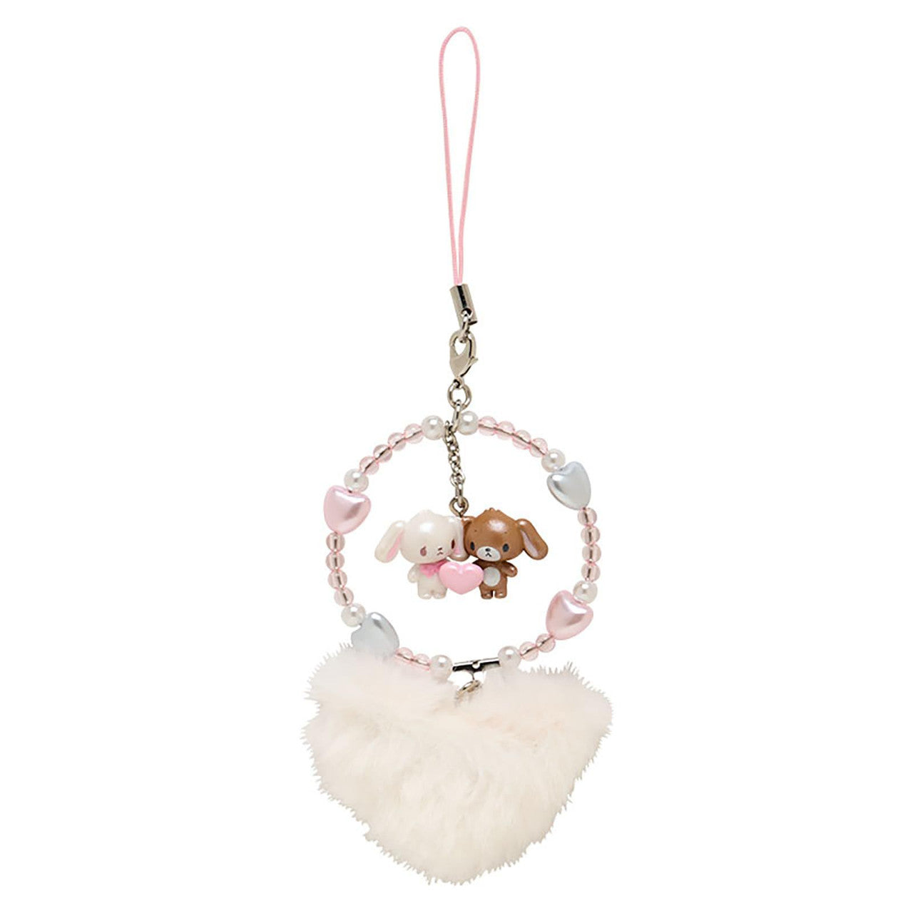 Sanrio | Sugarbunnies Strap Phone Charm 5.3×2×17Cm (Heisei-Born Character Fluffy Heart)