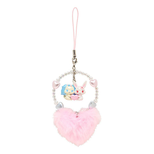 Sanrio | Jewelpet Strap Phone Charm 5.3×2×17Cm (Heisei-Born Character Fluffy Heart)