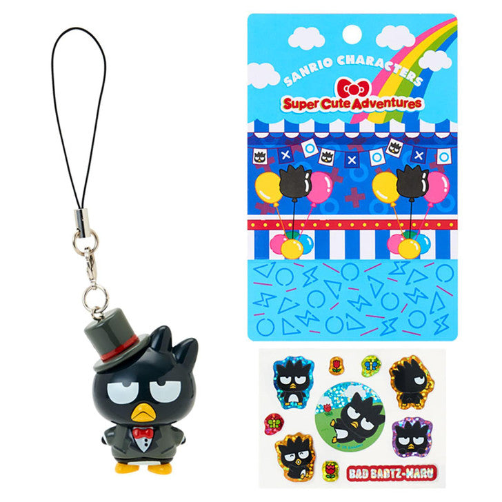 SANRIO | Bad Badtz-Maru Strap And Sticker Set 106x90x37mm (Super Cute Adventures My Dream Smartphone)