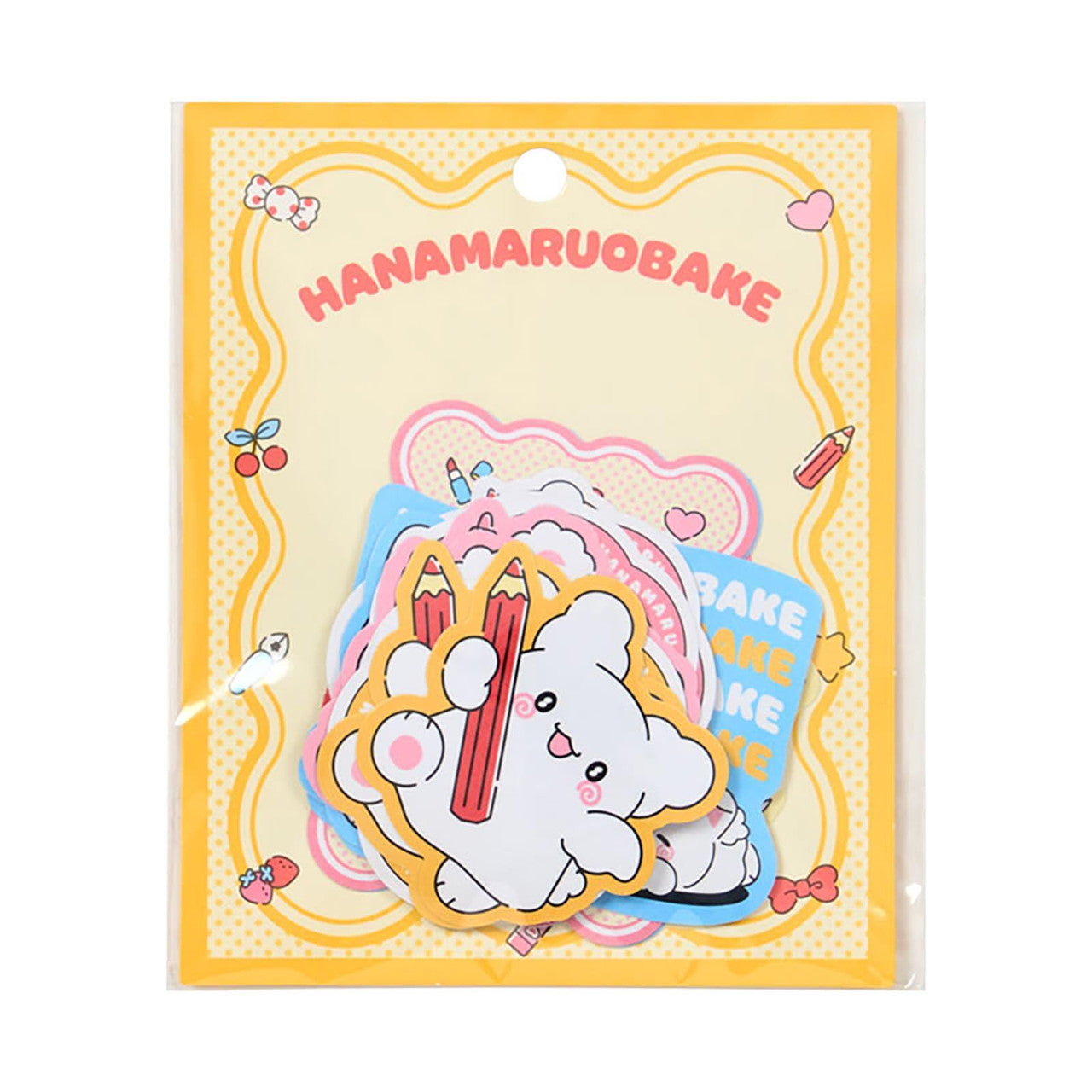 SANRIO | Hanamaruobake Sticker Set 130×110×10mm (Together with Friends)
