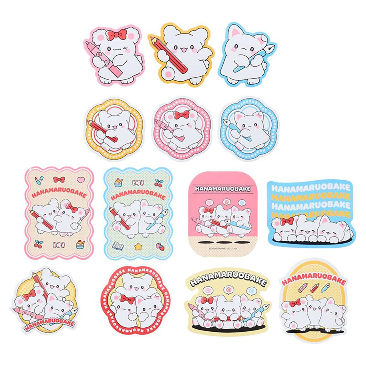 SANRIO | Hanamaruobake Sticker Set 130×110×10mm (Together with Friends)